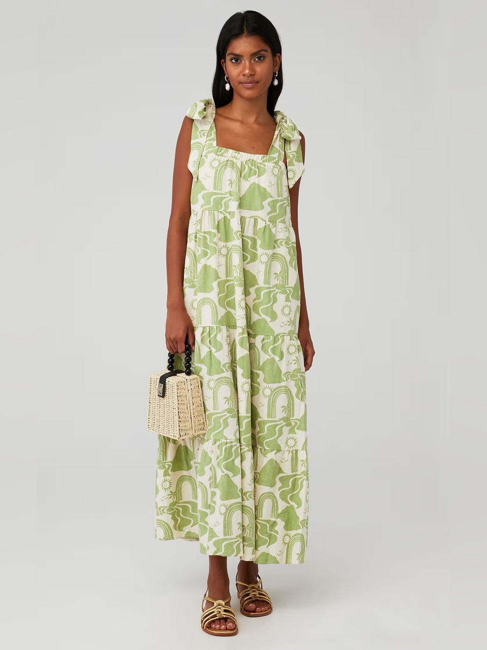 Show Me Your MuMu *Flaw Women's Arabella Maxi Dress Size Small